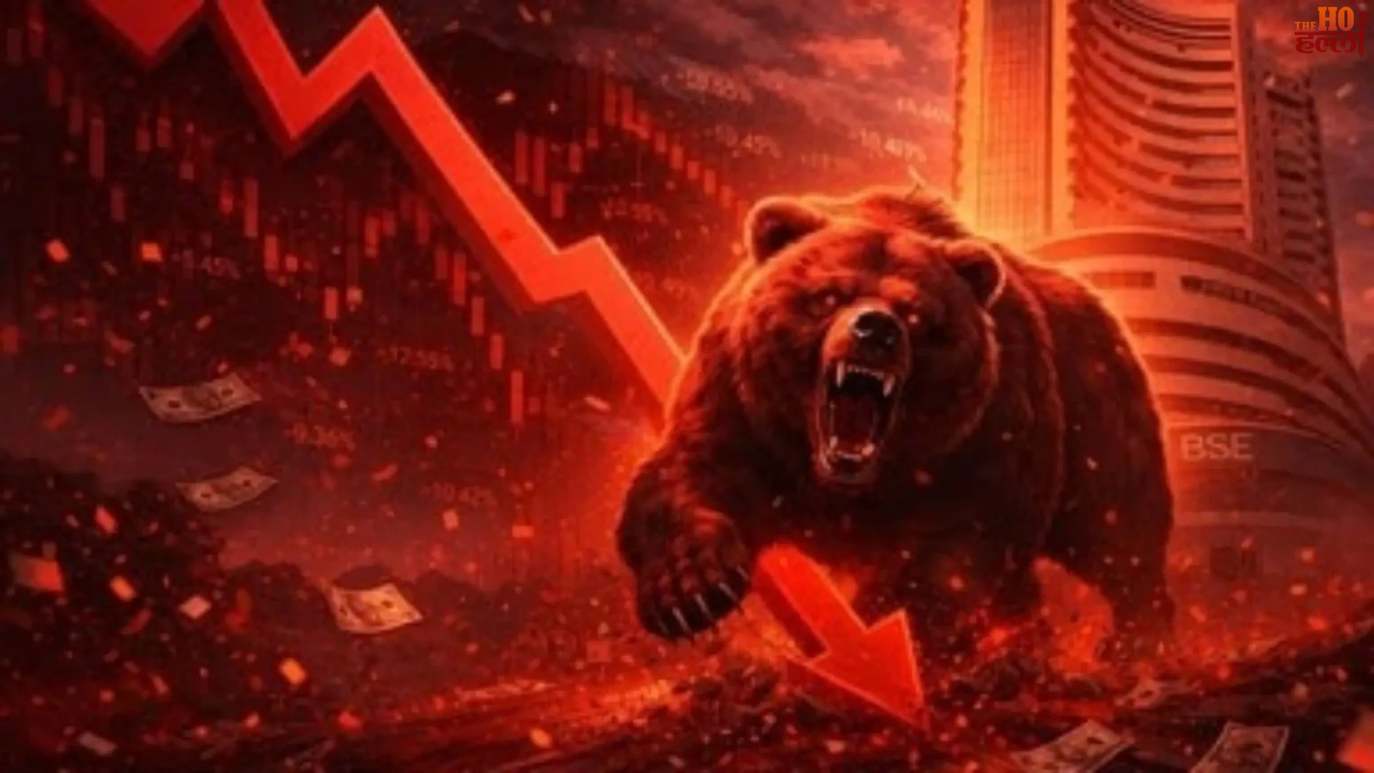 Stock Market Crash Sensex Plunges 800 Points Today