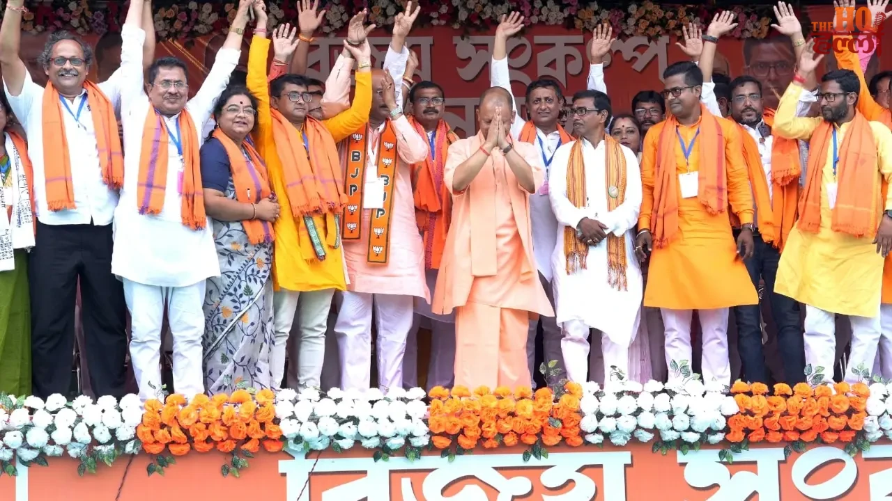 Yogi roared in Bengal citing the example of Uttar Pradesh