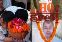Aparna Yadav Weeps as She Immerses Husband Prateek Yadav's Ashes