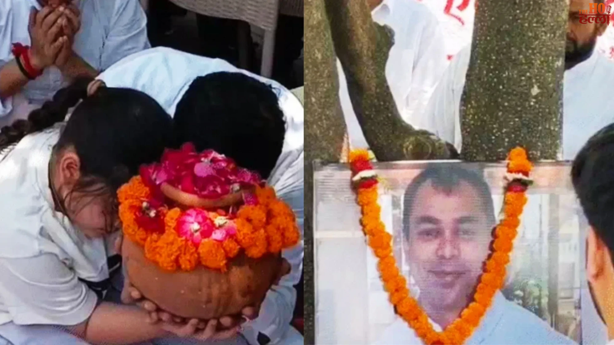 Aparna Yadav Weeps as She Immerses Husband Prateek Yadav's Ashes