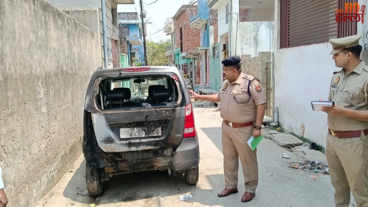 Ayodhya Several Vehicles Parked in the Colony Caught Fire