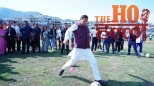 CM Dhami Inaugurates Sports Ground and Floodlights (2)