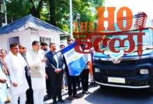 Dhami Handed Over Four Ambulances for Patients