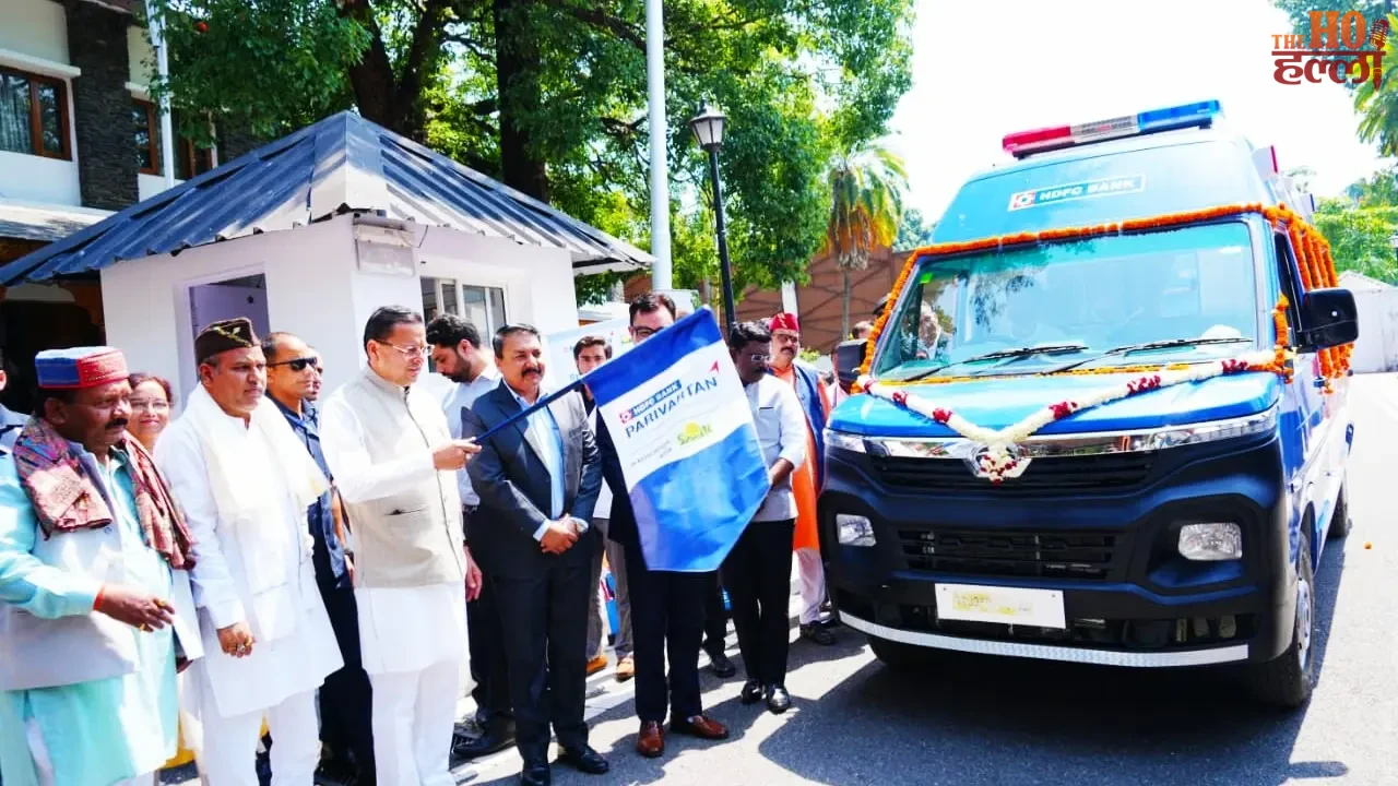 Dhami Handed Over Four Ambulances for Patients