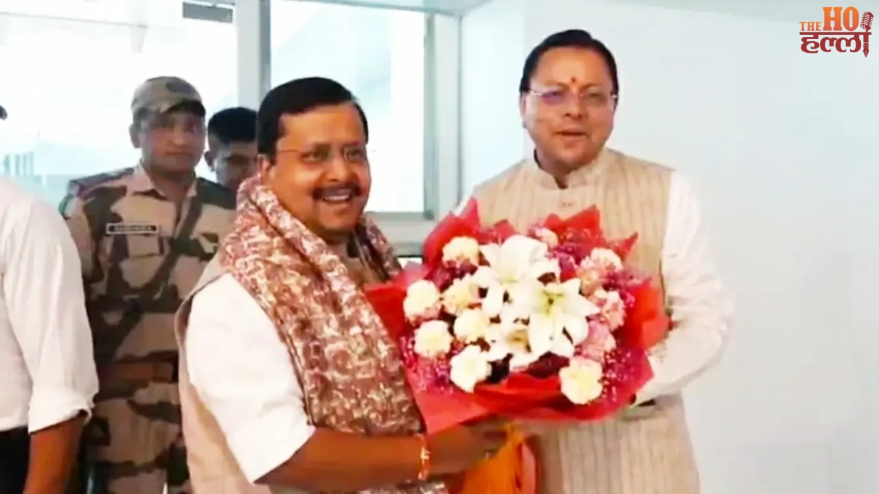 Grand Welcome for Nitin Nabin in Dehradun With Flower Shower