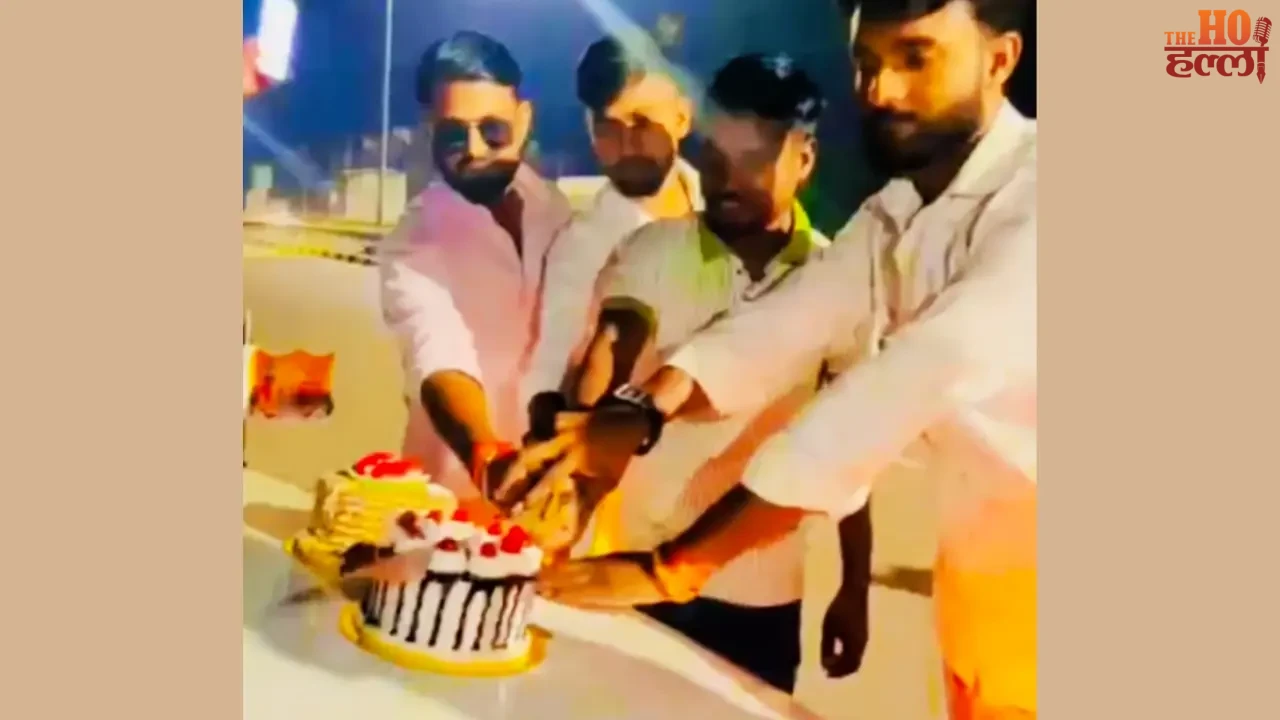 Highway Becomes Birthday Spot with Cake Cutting Stunt
