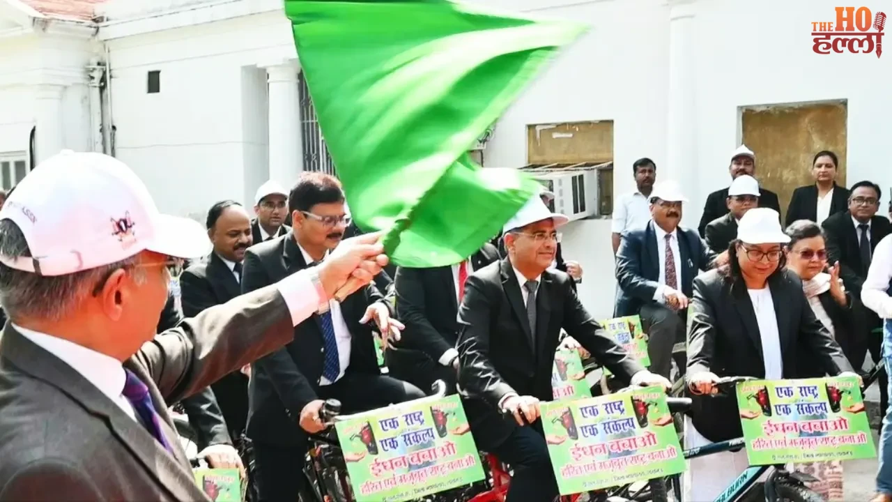 'Judge Sahib' Rides a Bicycle to Promote Awareness