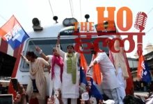 MLA Pallavi Patel Climbs Train Engine in Protest