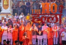 Nitin Nabin Performs Ganga Aarti with Devotion