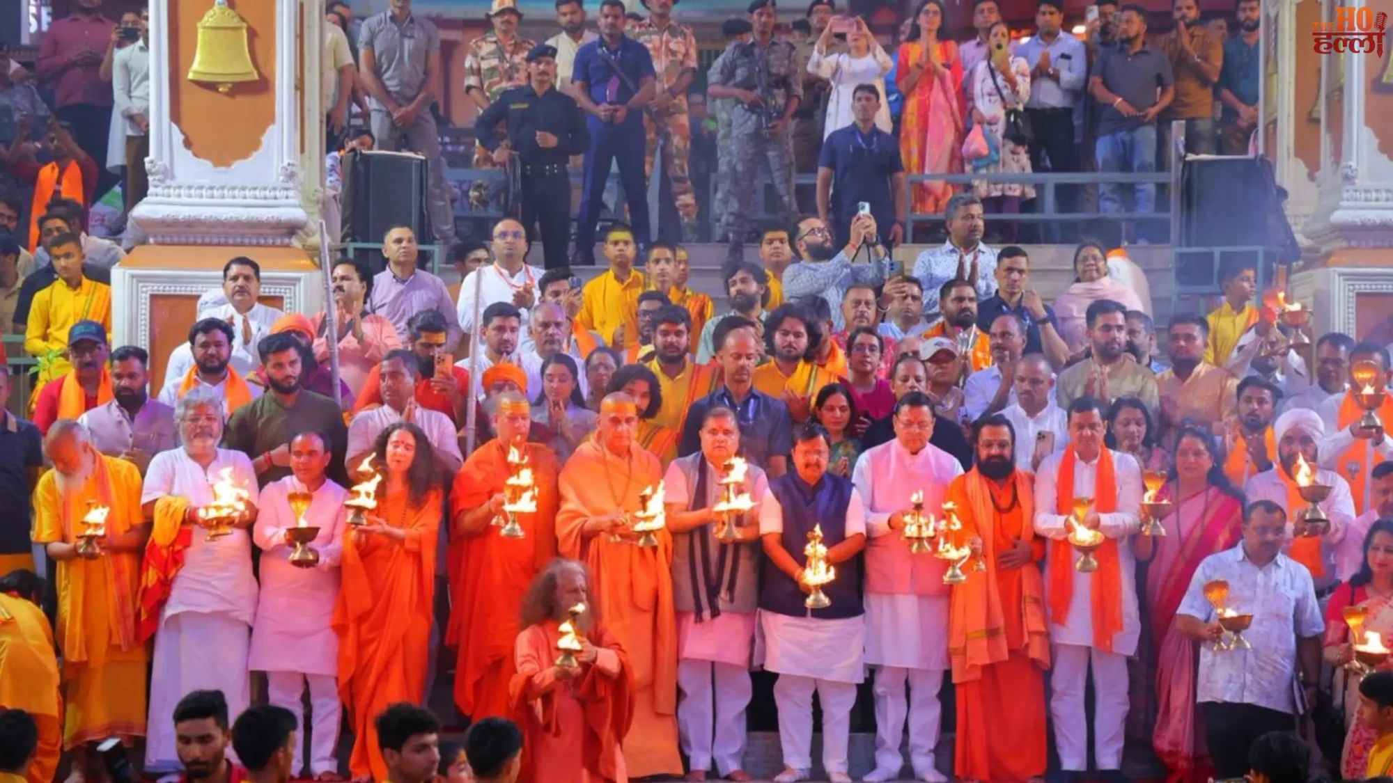 Nitin Nabin Performs Ganga Aarti with Devotion