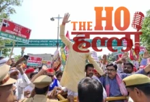 Political Battle in Ramnagari SP Protests Against Inflation