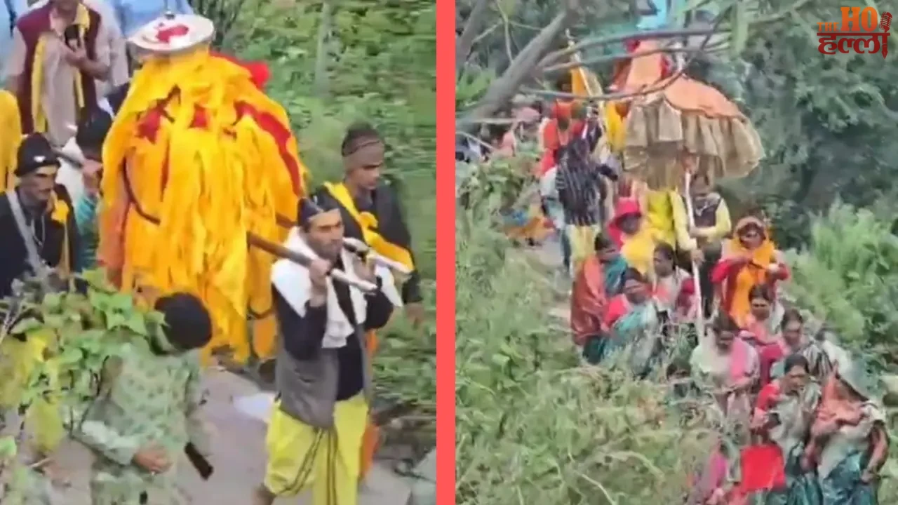 The Palanquin of Lord Madmaheshwar Departs for Pilgrimage
