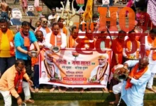 Victory Celebrations at Dashashwamedh Ghat by BJP