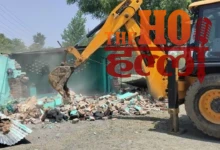 Bulldozer Action Against Encroachment and Illegal Shrines