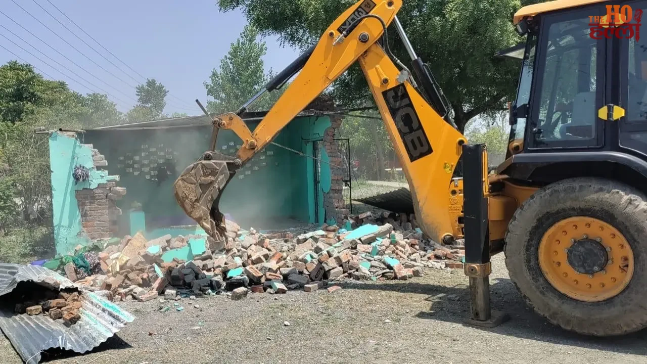 Bulldozer Action Against Encroachment and Illegal Shrines