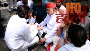 Lucknow University Protest MLA Ravidas Mehrotra Supports (1)