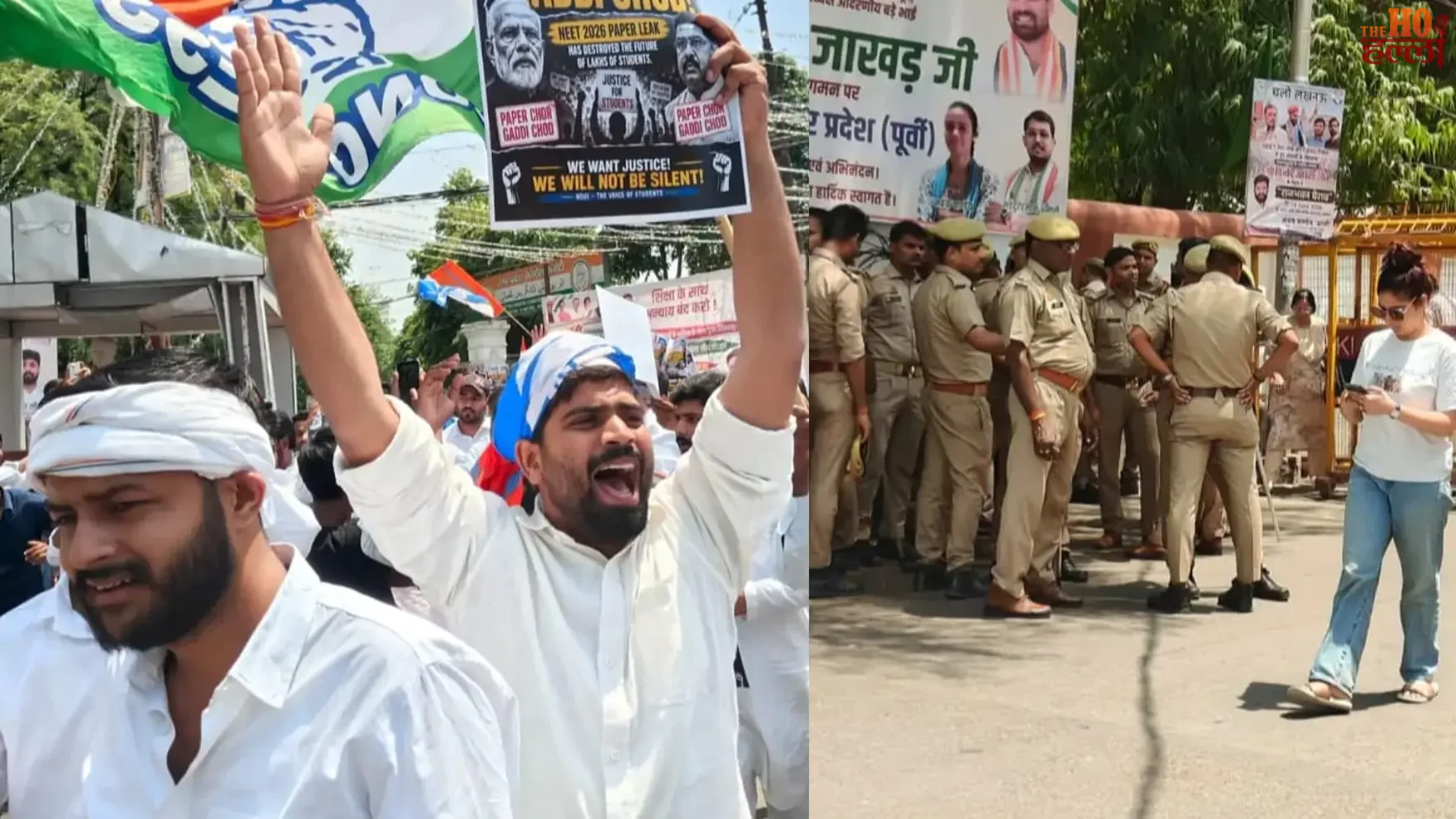 NSUI Protest Over NEET UG Paper Leak Sparks Clash in Lucknow
