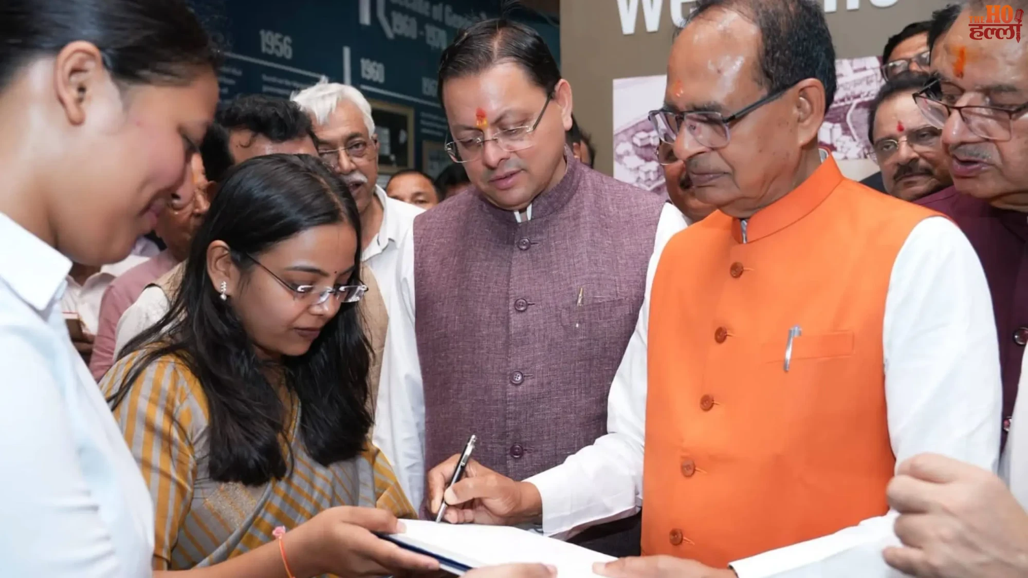 shivraj-singh-chouhan-pantnagar-university-visit-cm-dhami-paddy-farming