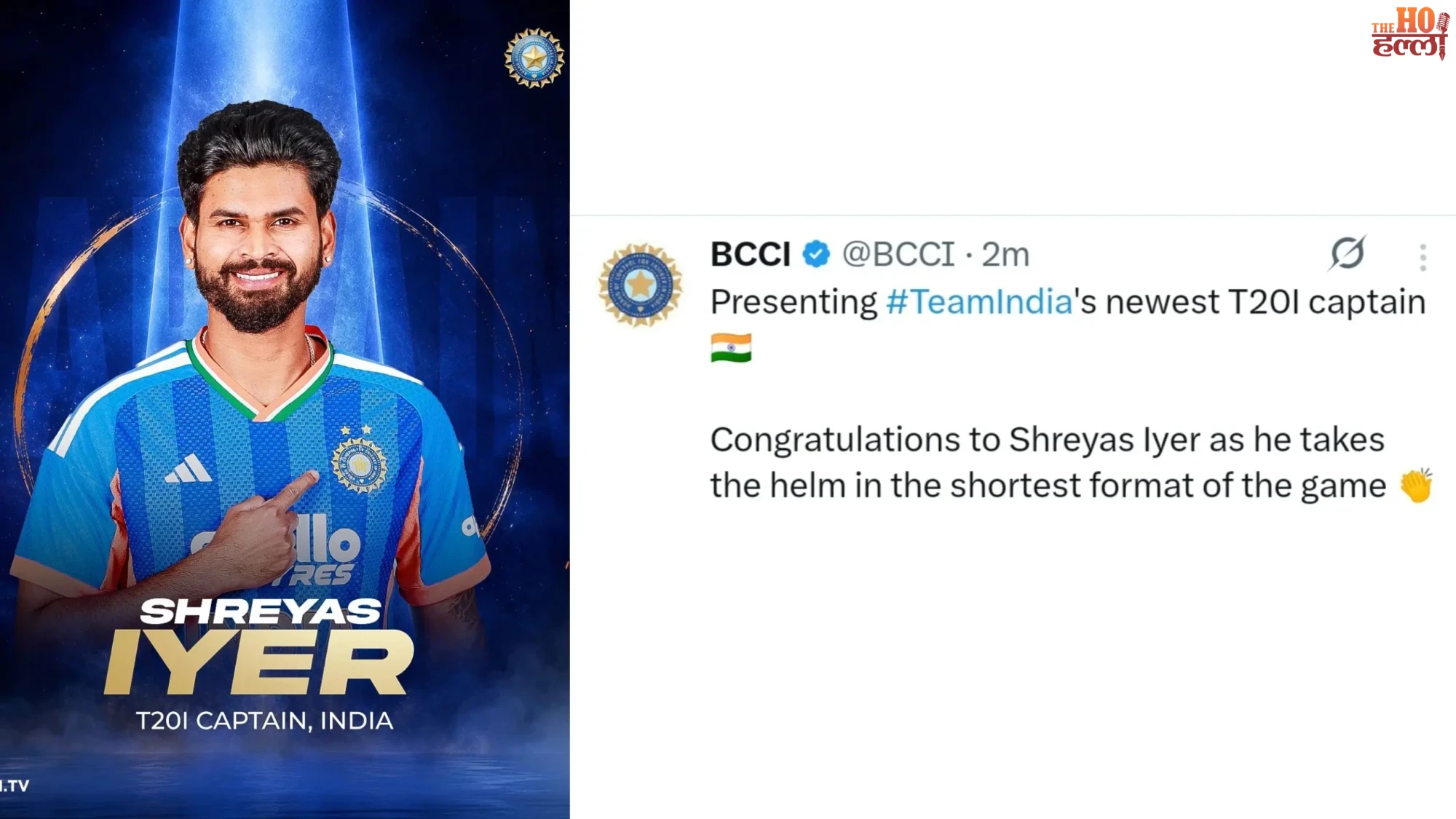 Shreyas Iyer Named T20 Captain and Vaibhav Suryavanshi