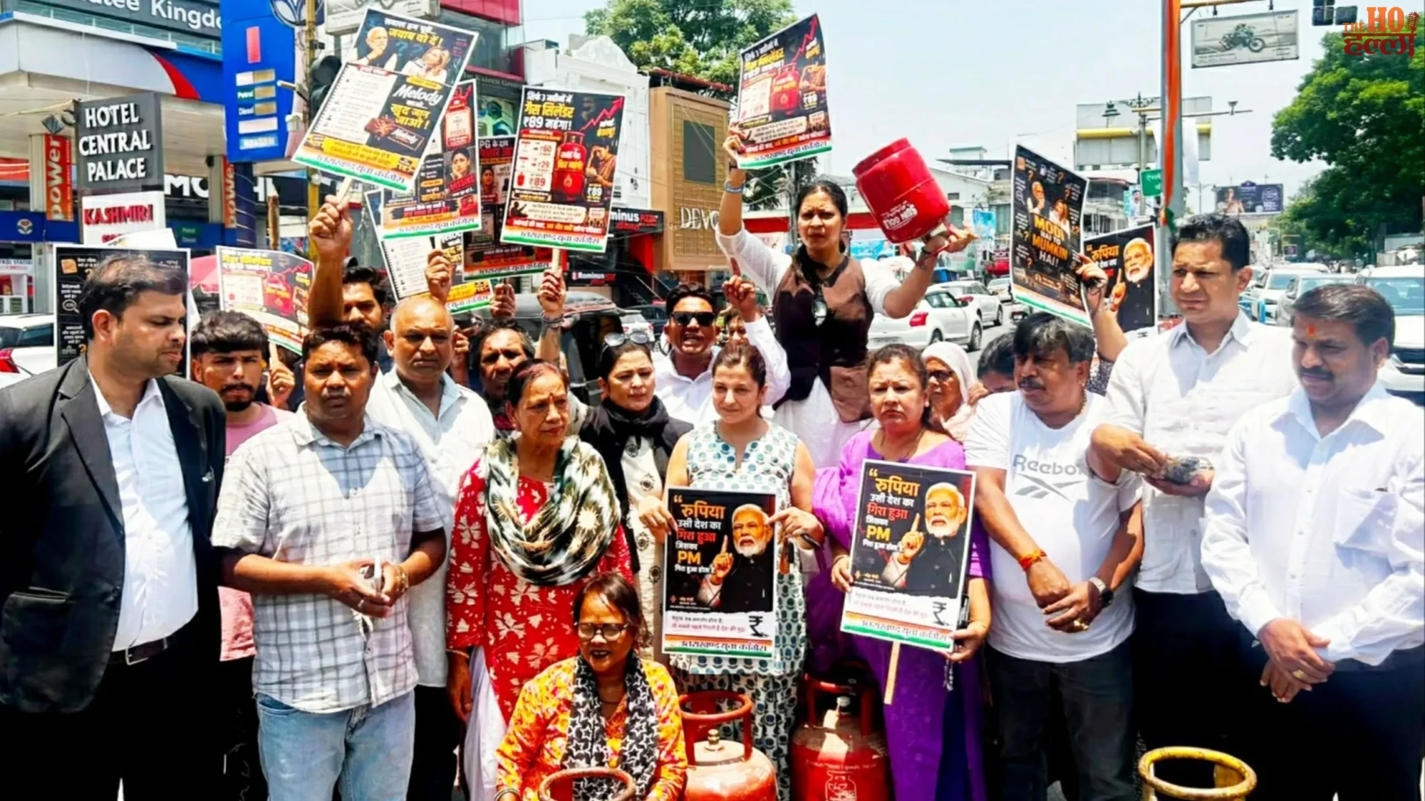 Youth Congress Protest Workers Demand Inflation Action