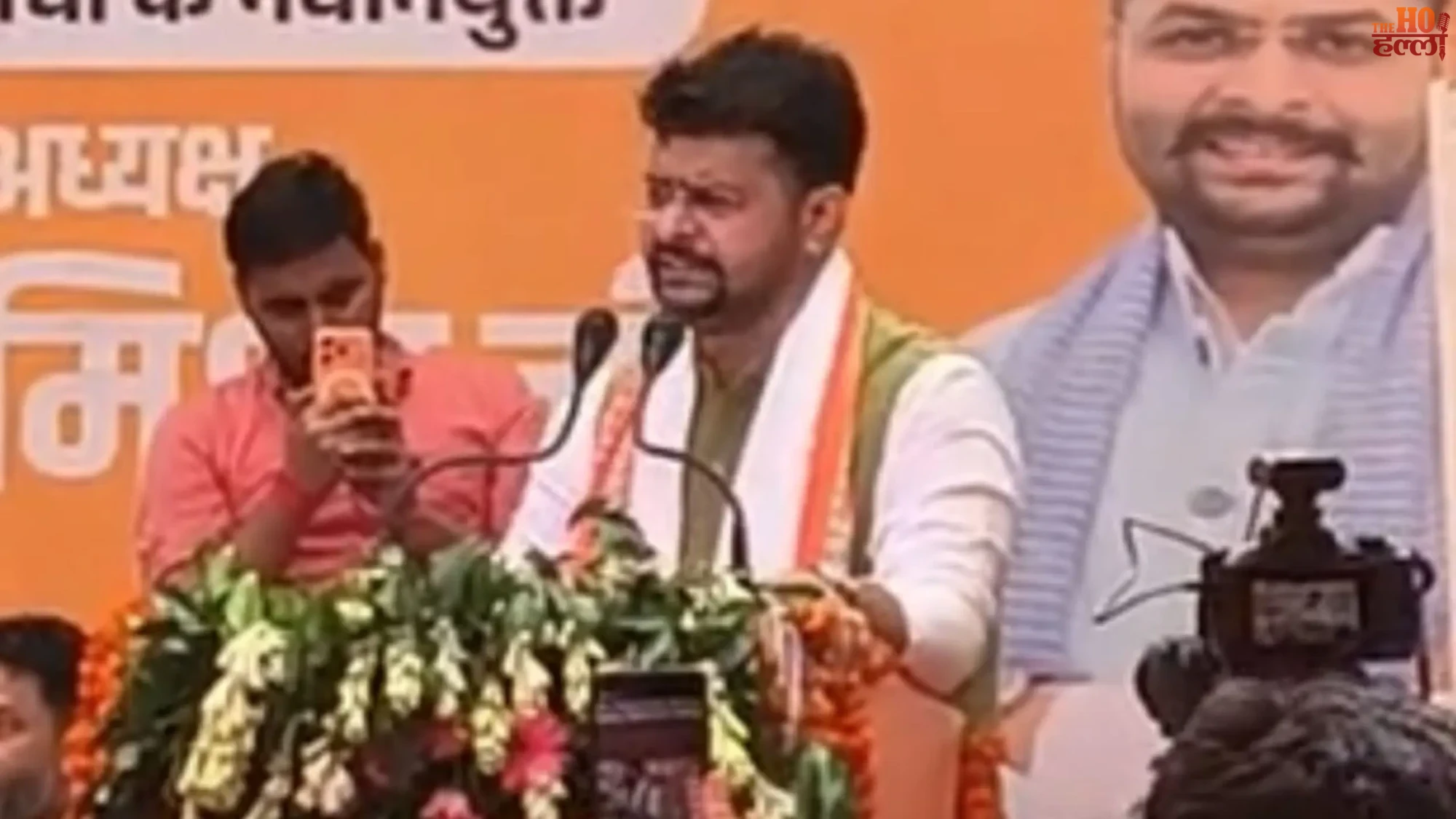 bjym-up-president-rohit-mishra-mega-road-show-lucknow-traffic-jam