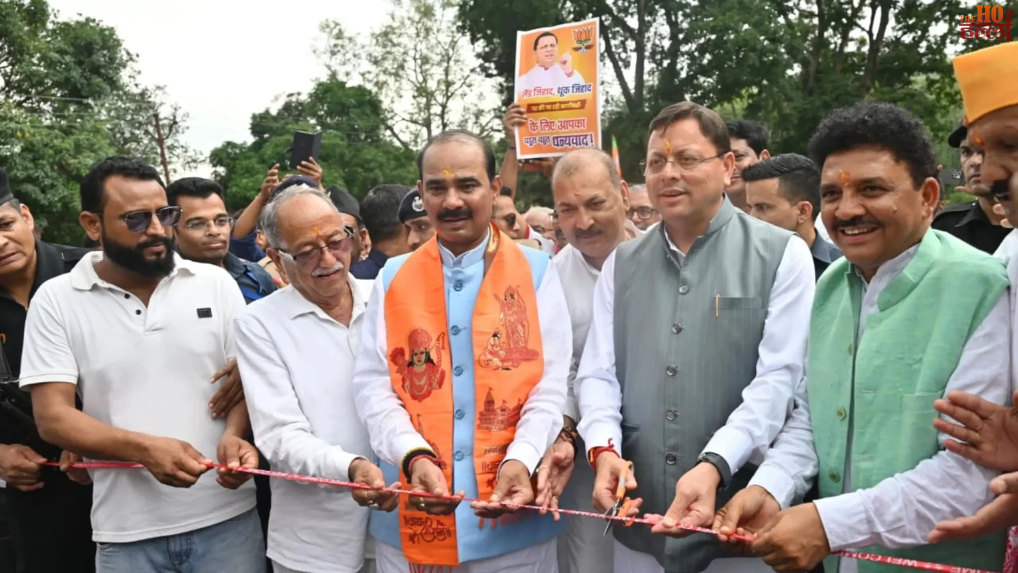 cm-pushkar-singh-dhami-inaugurates-dhangarhi-bridge-nh-309-ramnagar