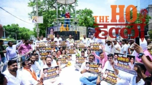 dinesh-pratap-singh-protest-rahul-priyanka-gandhi-raebareli (2)