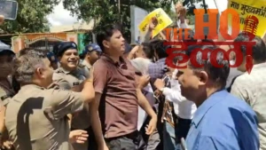 Lab Technicians March to CM Residence Amid Scuffle (1)
