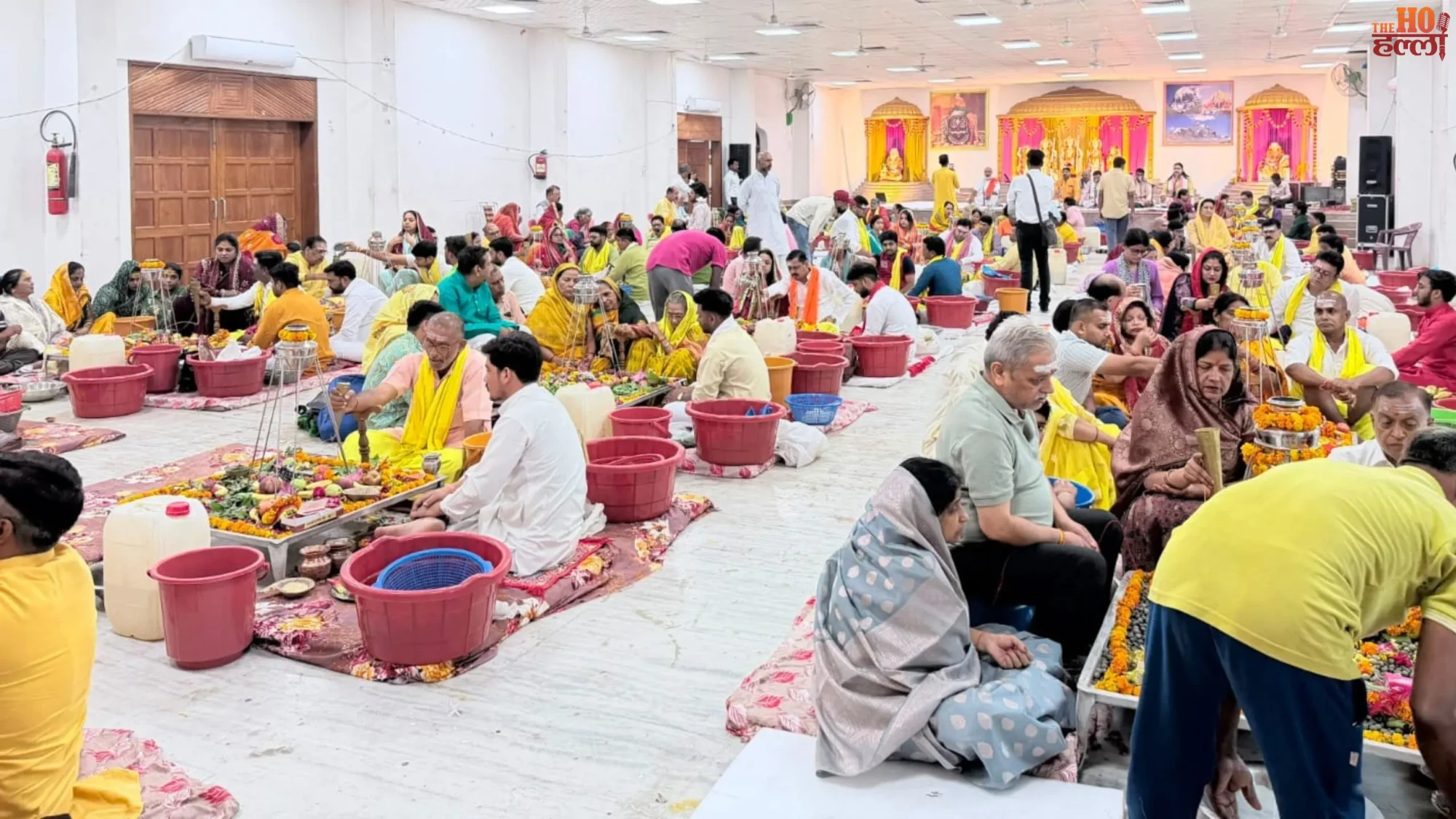 lucknow-aishbagh-sapadlaksh-rudrabhishek-sawan-first-day