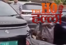 lucknow-butler-palace-road-high-drama-husband-confronts-wife-lic-officer