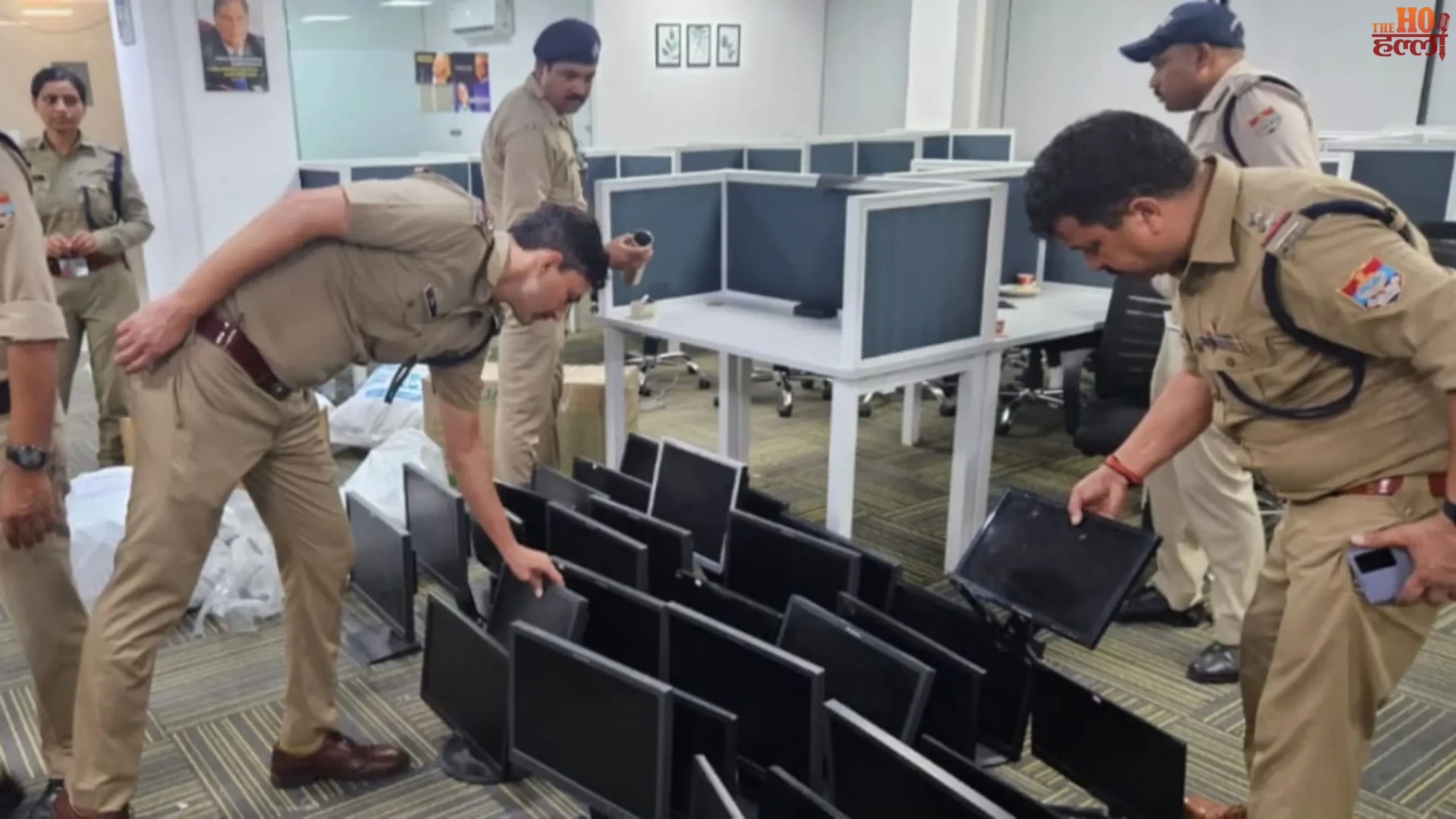 lucknow-international-cyber-fraud-racket-busted-summit-building-vibhuti-khand