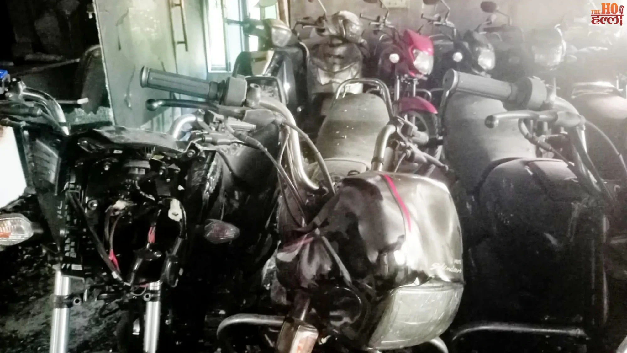 Massive Showroom Fire Destroys 27 Bikes in Sitapur