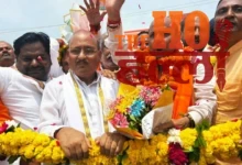 ayodhya-bjp-mahamantri-harish-dwivedi-grand-welcome
