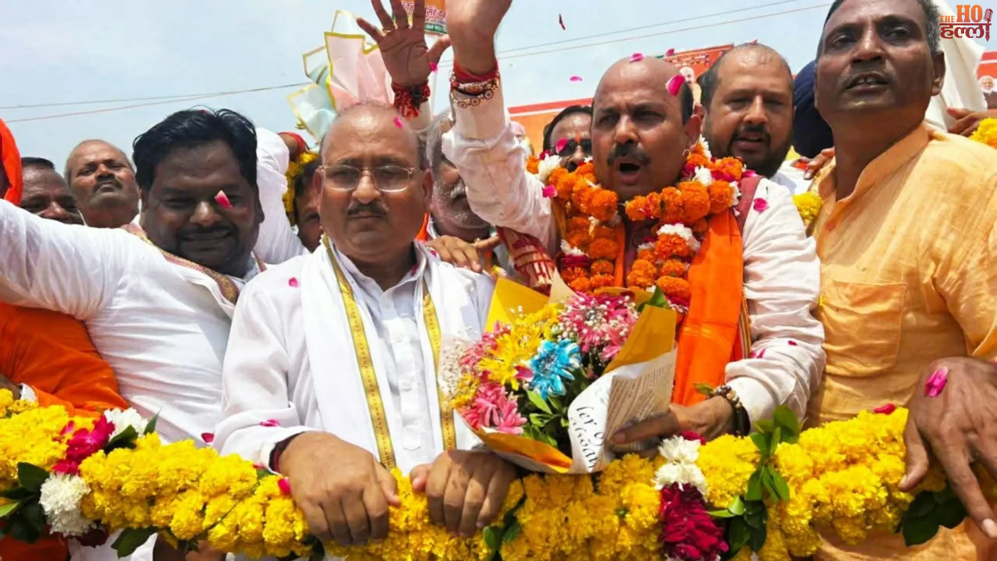 ayodhya-bjp-mahamantri-harish-dwivedi-grand-welcome