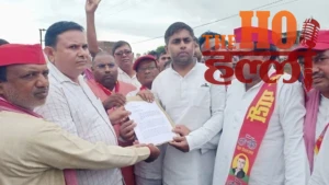 ayodhya-news-sp-protests-awadhesh-prasad-poster-insult-milkipur (2)