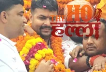 bjym-state-president-rohit-mishra-welcomed-in-lucknow-mohanlalganj