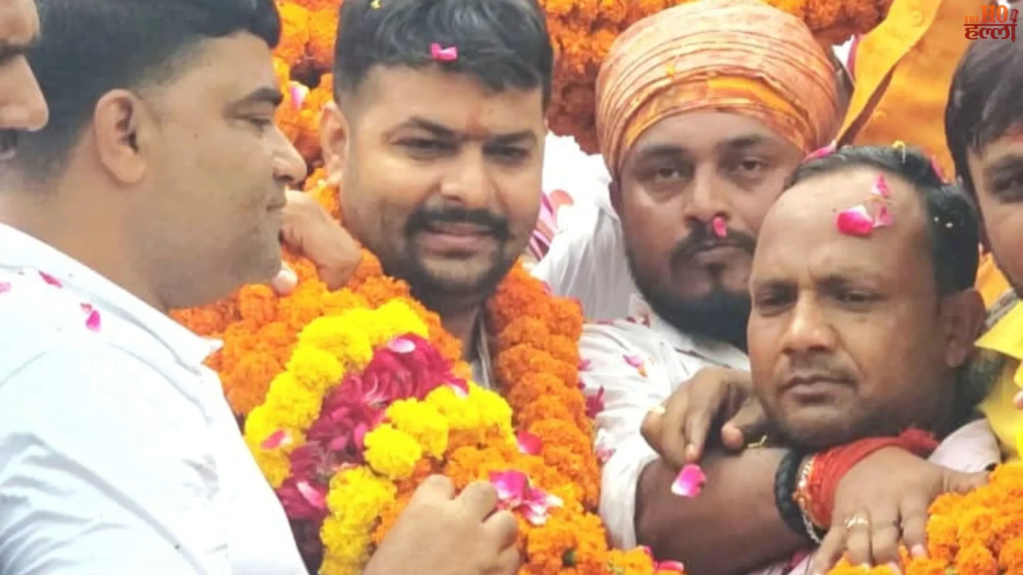 bjym-state-president-rohit-mishra-welcomed-in-lucknow-mohanlalganj
