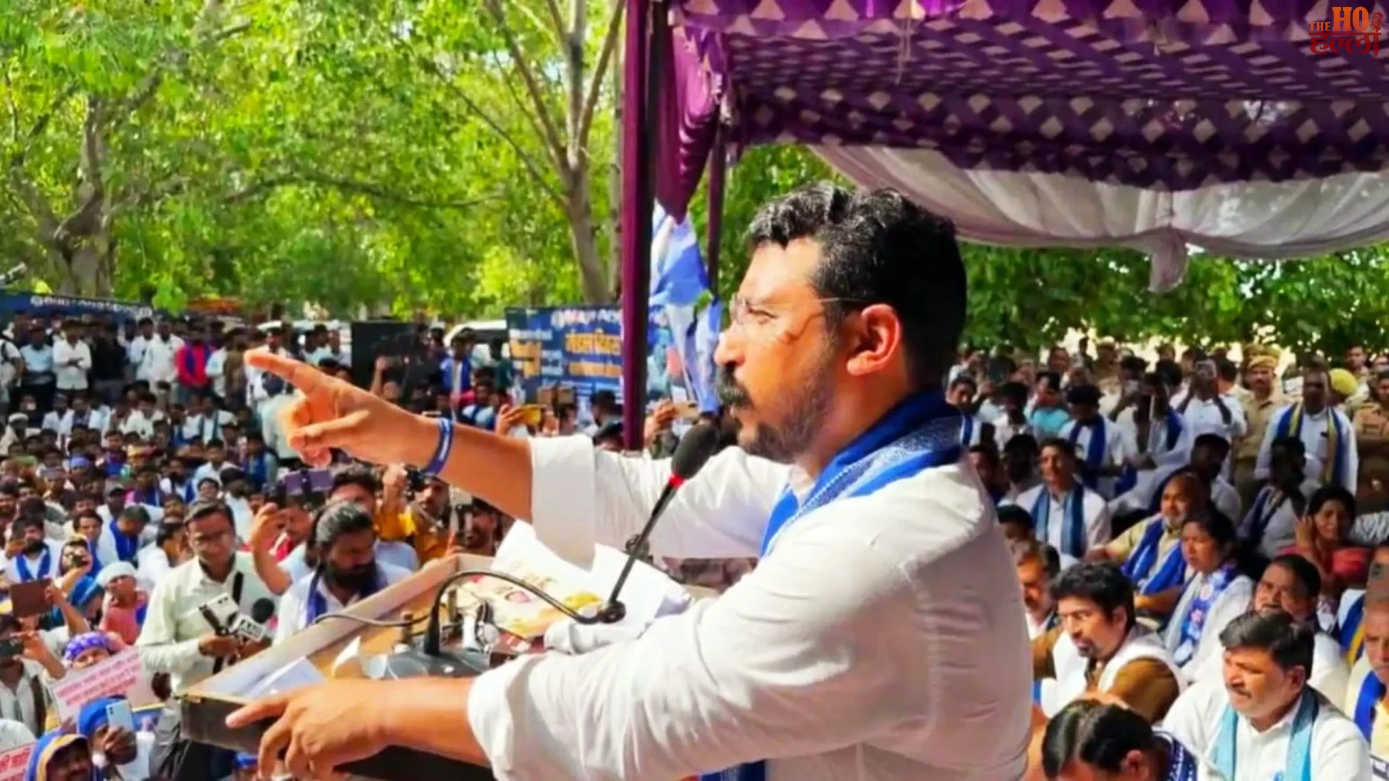 chandrashekhar-azad-demands-ballot-paper-elections-mandal-aayog-rally-lucknow