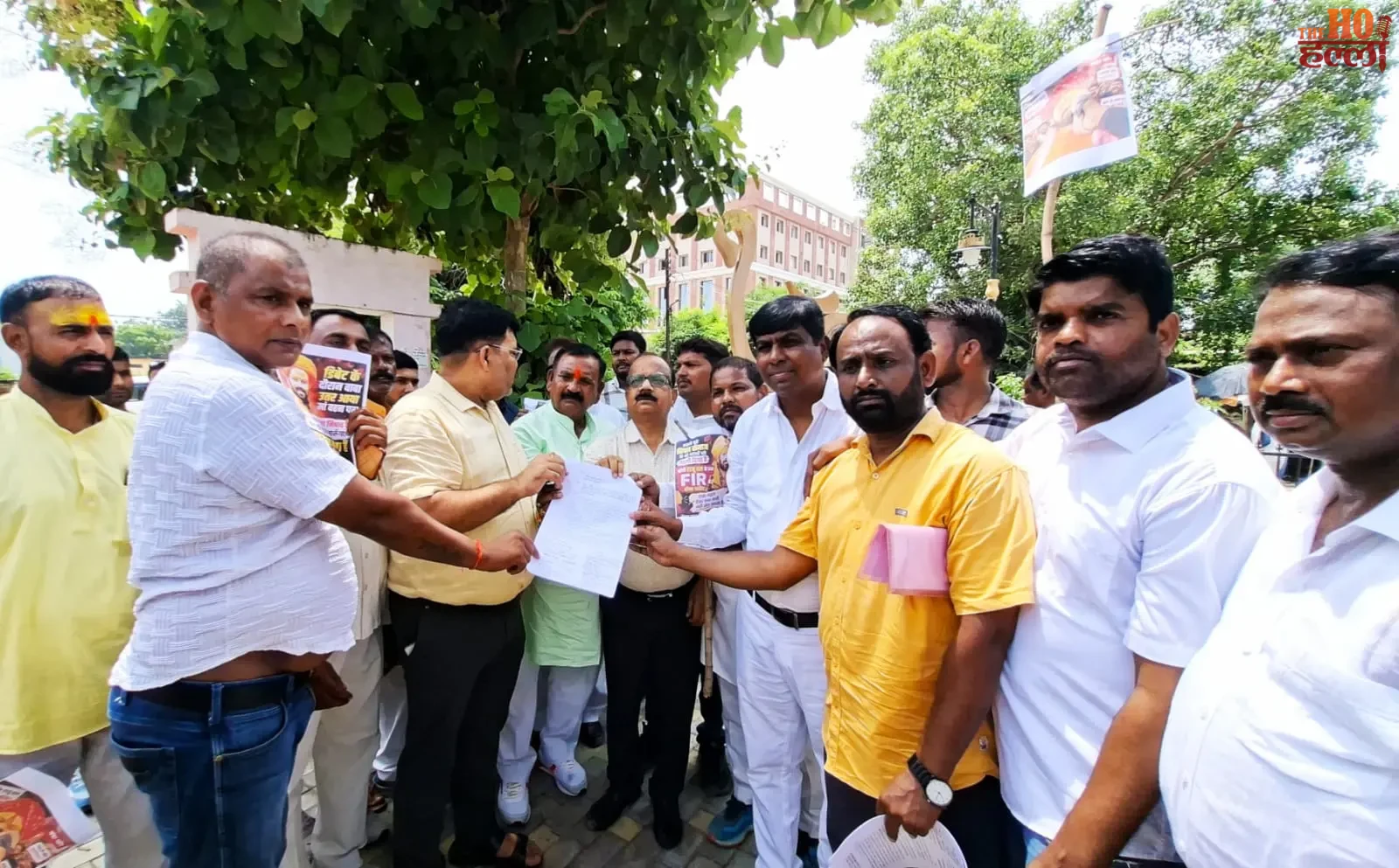 machhli-bhaat-debate-raju-das-nishad-samaj-protest-ayodhya