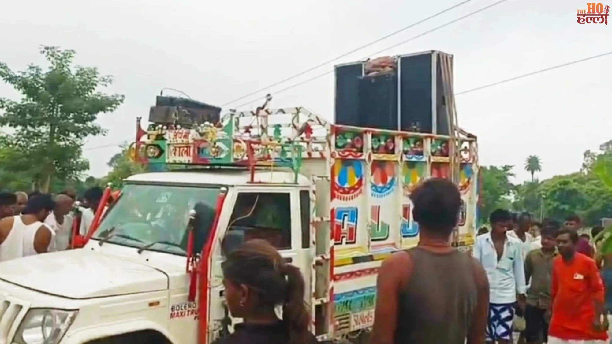 sitapur-news-dj-vehicle-electrocuted-high-tension-line-accident