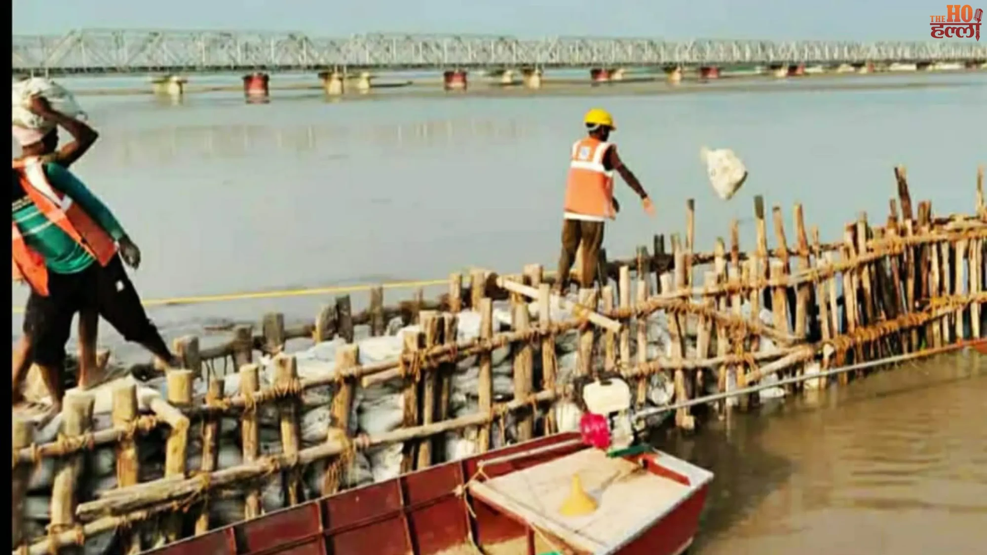 barabanki-bahraich-ghaghra-river-six-lane-cable-bridge-temporary-bridge-work