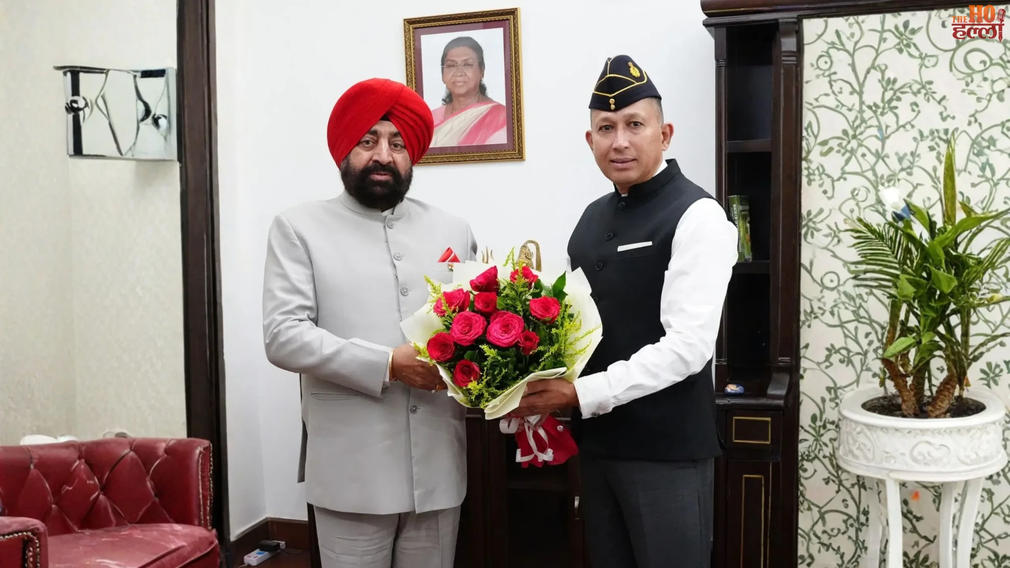 dehradun-governor-gurmeet-singh-meets-bs-baseda-ex-servicemen-csd-facilities