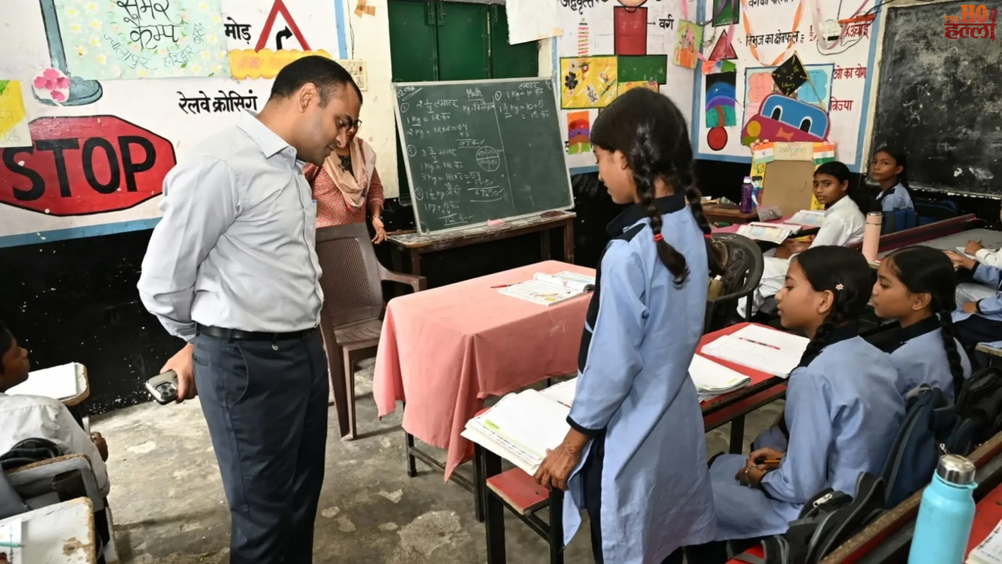 haridwar-dm-mayur-dixit-school-inspection-mid-day-meal-review