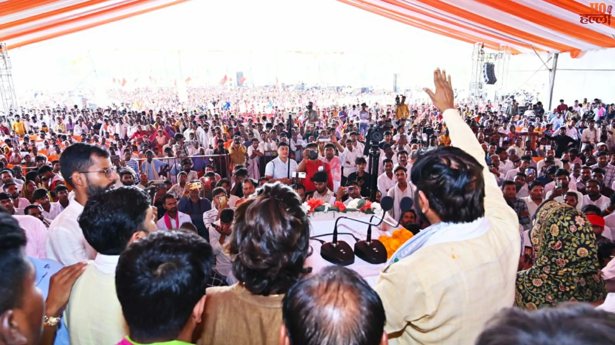 kaushal-kishore-aatmasamman-rally-lucknow-contract-employees-outsourcing (3)