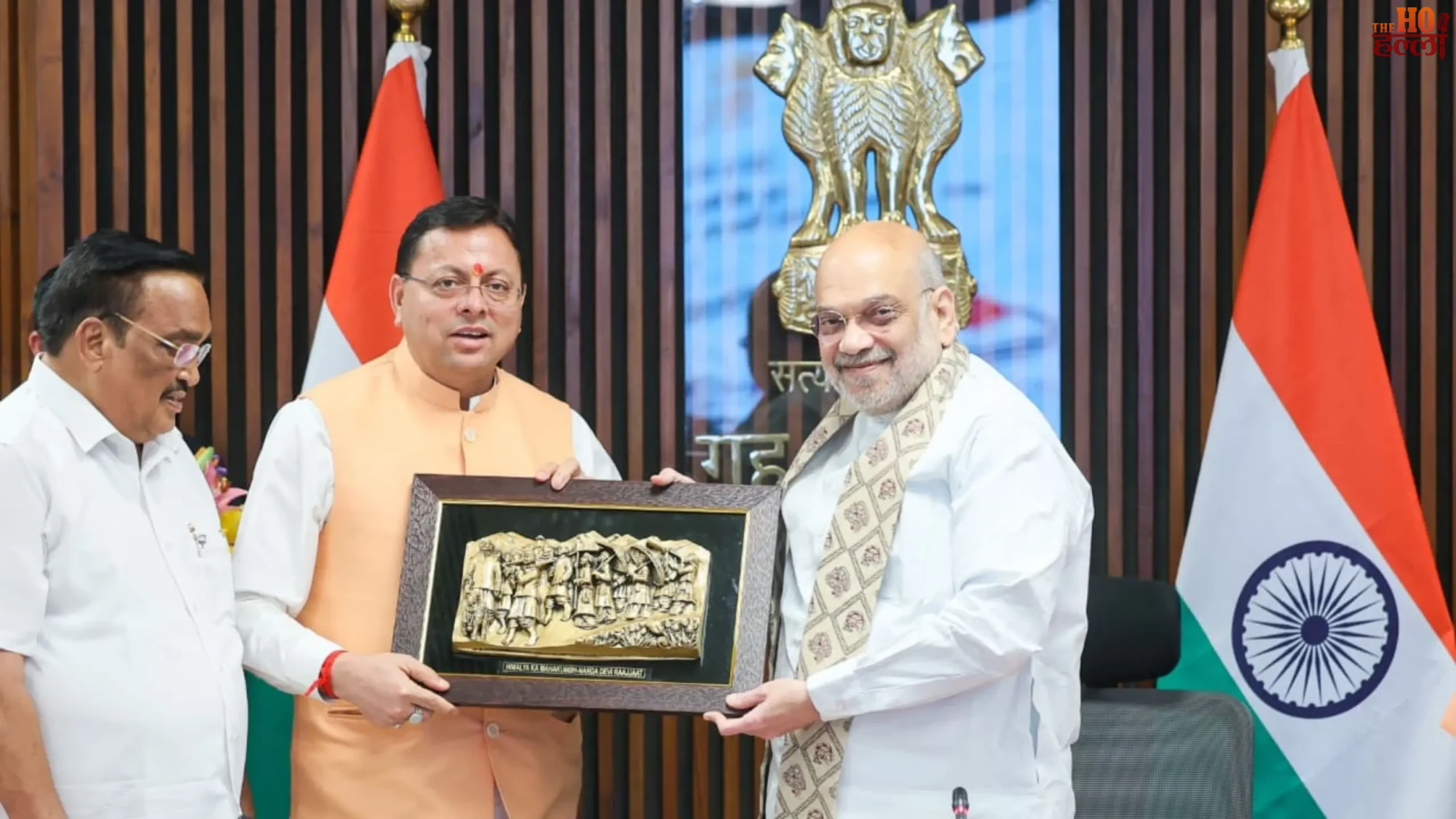 kishau-dam-project-mou-signed-pushkar-singh-dhami-yogi-adityanath-amit-shah
