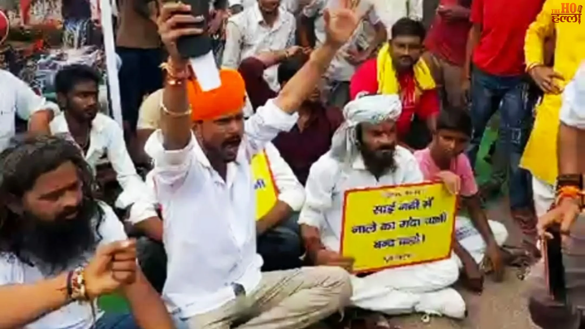 lucknow-mohanlalganj-sai-river-pollution-protest-bak-nala