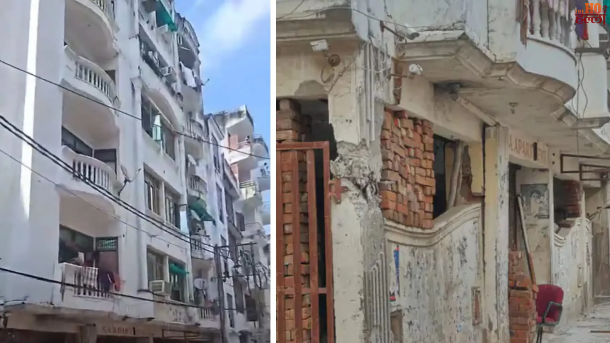 lucknow-news-wazirganj-sa-apartment-pillar-collapsed-building-evacuated