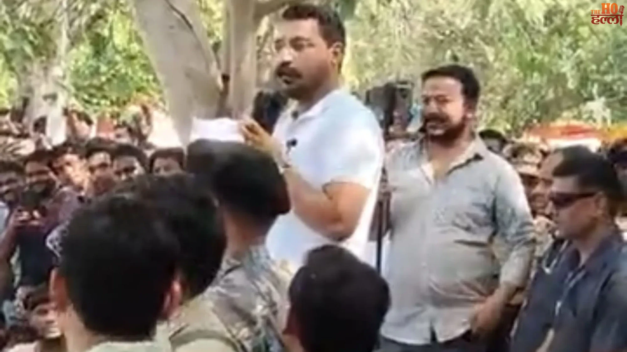 lucknow-panchayat-sahayak-protest-eco-garden-swami-prasad-chandra-shekhar (2)