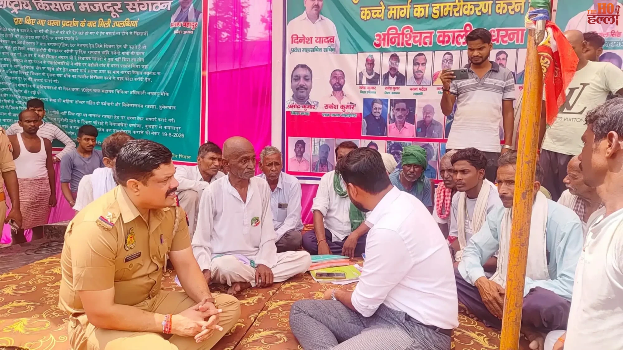 mohanlalganj-sdm-inspection-kubhara-road-corruption-kisan-protest (3)