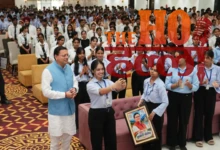 pushkar-singh-dhami-student- संवाद-kashipur-migration-prevention